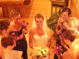 bridesmaids before wedding